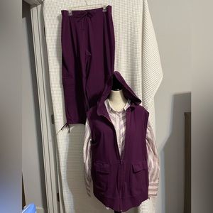 ASHLEY STEWART Purple 3-piece set. Size 18/20.